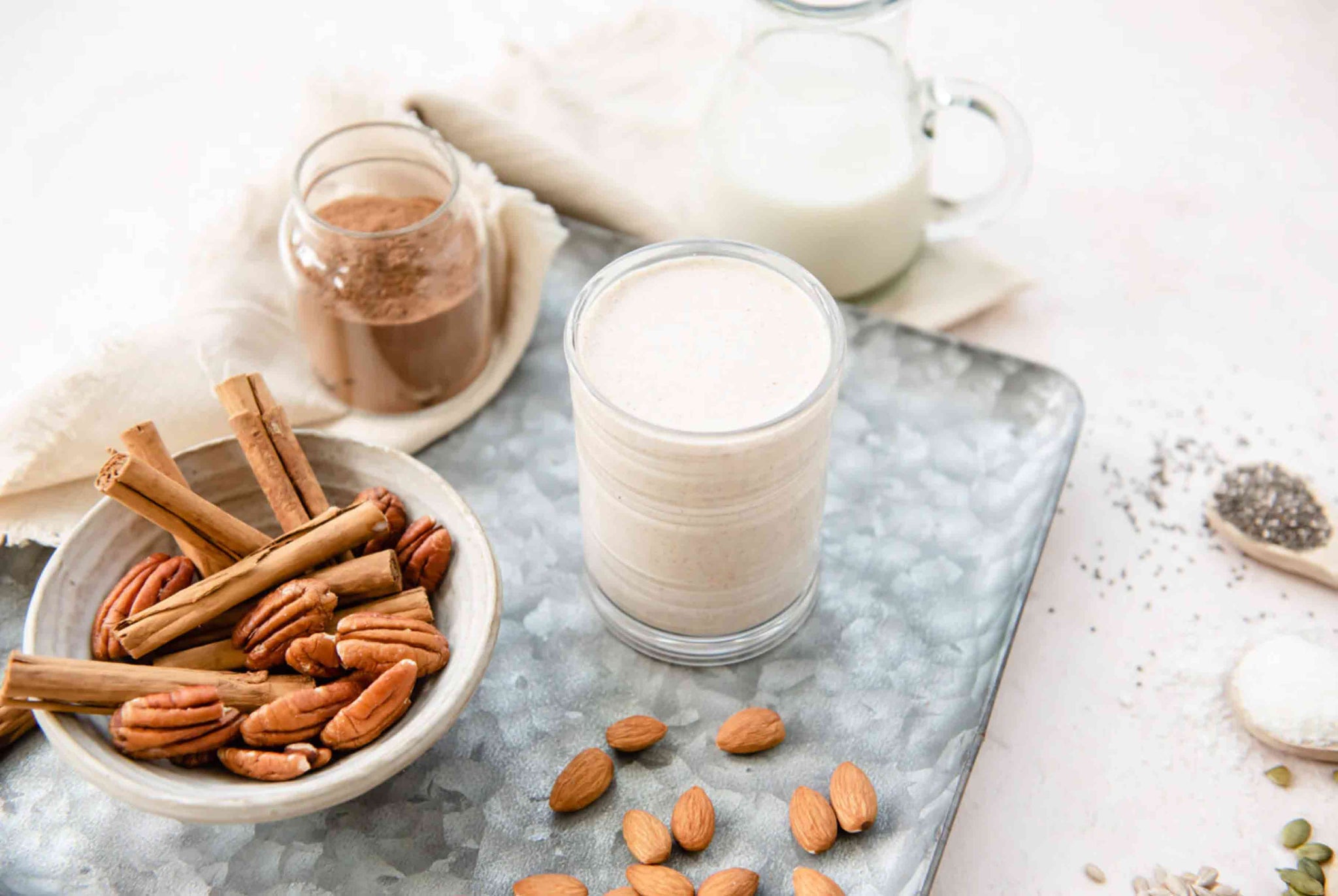 Pecan, Date, and Cinnamon Milk